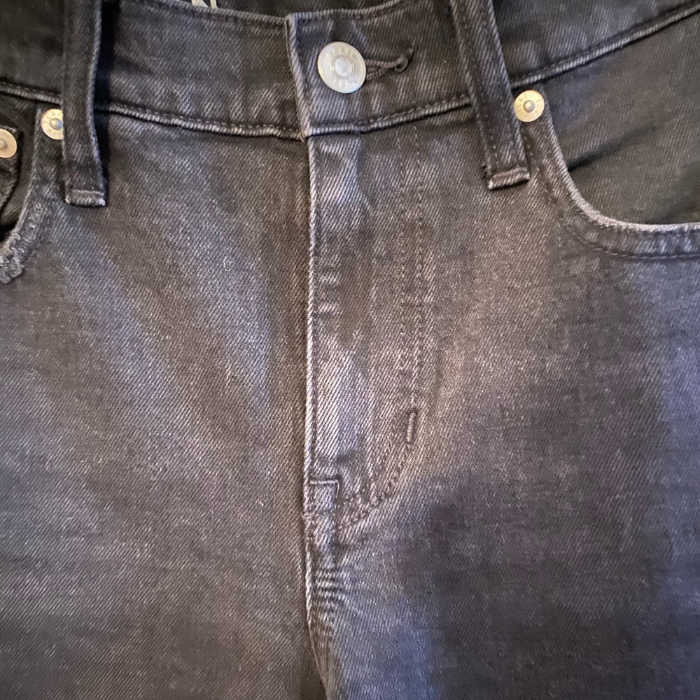 J. Crew 26Tall Black Straight Leg Boyfriend Jean - Picture 4 of 8